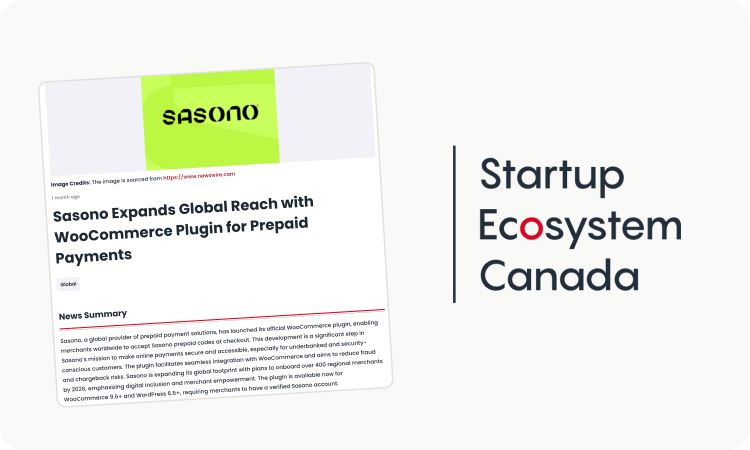 Sasono Expands Global Reach with WooCommerce Plugin for Prepaid Payments